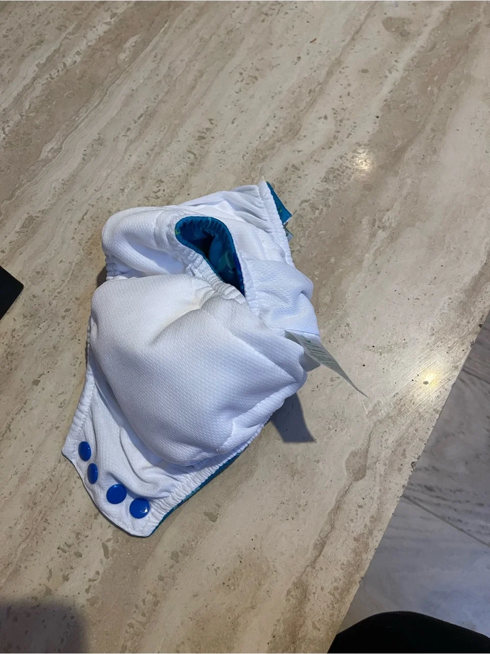 Blue Dino Print Kids Reusable Swim Diaper